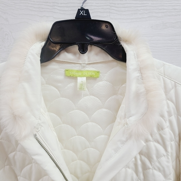 Sigrid Olson Rabbit Fur Trim Jacket - Picture 2 of 8